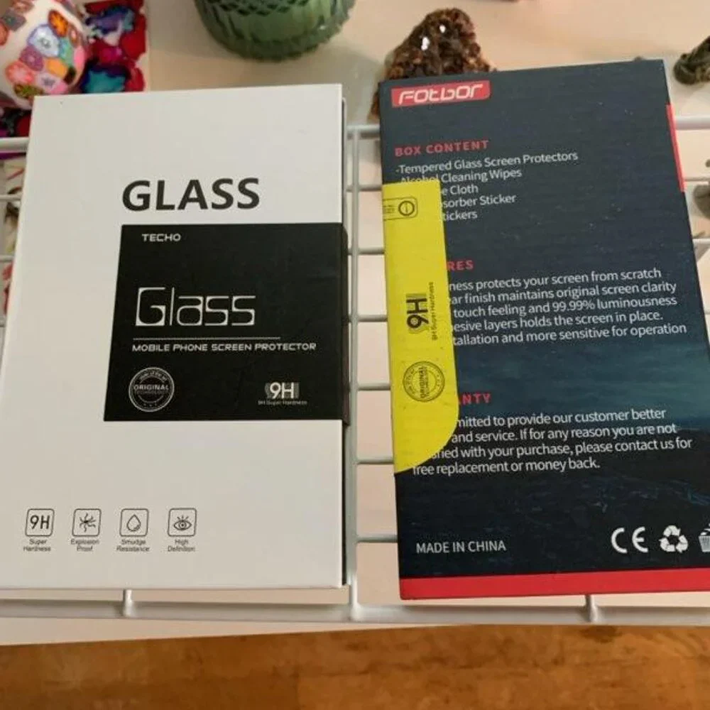 Fotbor 2 pack and Techo 1 pack iphone 12 screen protectors